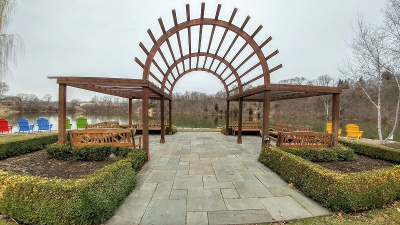 Arched Pergola Installation