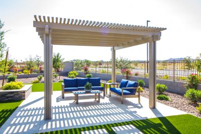 Arched Pergola Installation