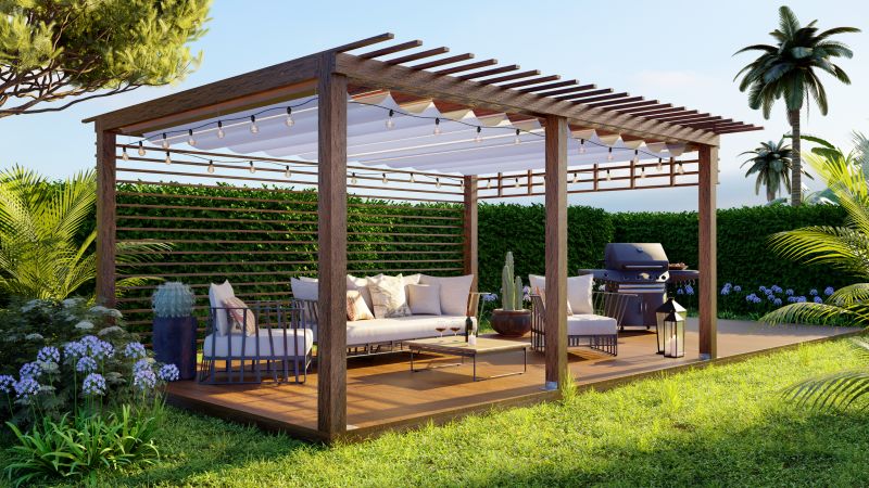 Arched Pergola Installation